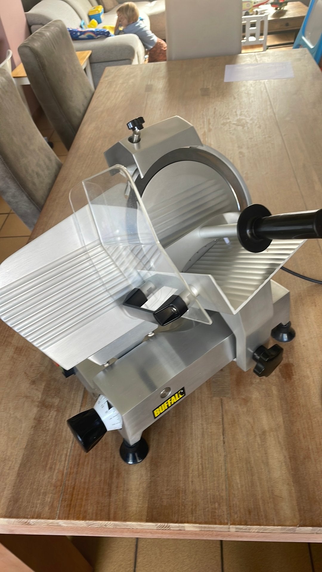 professionele Buffalo elektrische vleessnijmachine., Ophalen, Gebruikt, Bakkerij en Slagerij