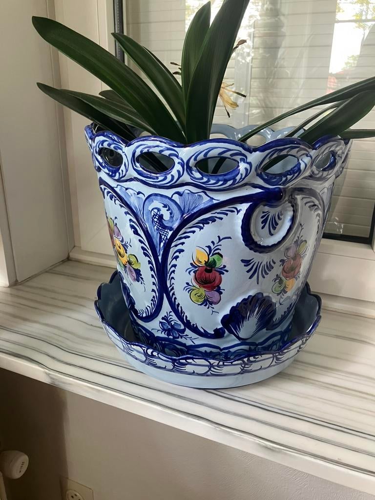 3 Grote Handu met Schotel Model 505, Antiek en Kunst, Ophalen