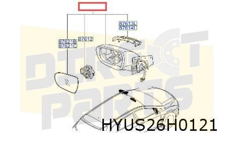 Hyundai i20 (1/15-11/20) rétroviseur gauche (Elb. / chauffan, Neuf, -, -, Hyundai