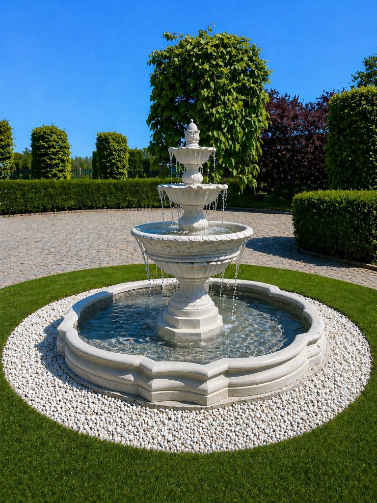 Fontaine Renaissance avec rebord, Enlèvement, Neuf, Béton, Fontaine