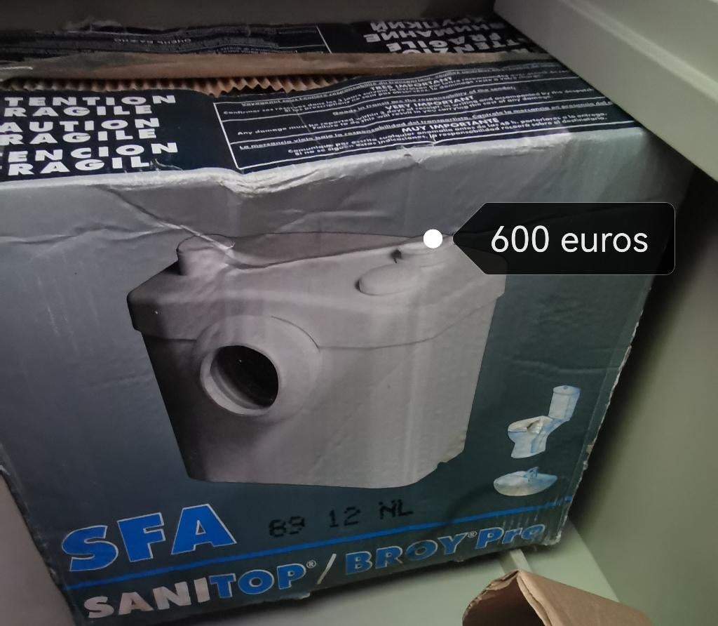 Sanibroyeur sfa, Bricolage & Construction, Sanitaire, Enlèvement, Neuf, Toilettes