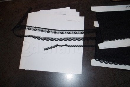 naaien kant lint nylon zwart., Hobby en Vrije tijd, Naaien en Fournituren, Verzenden, Nieuw, Kant