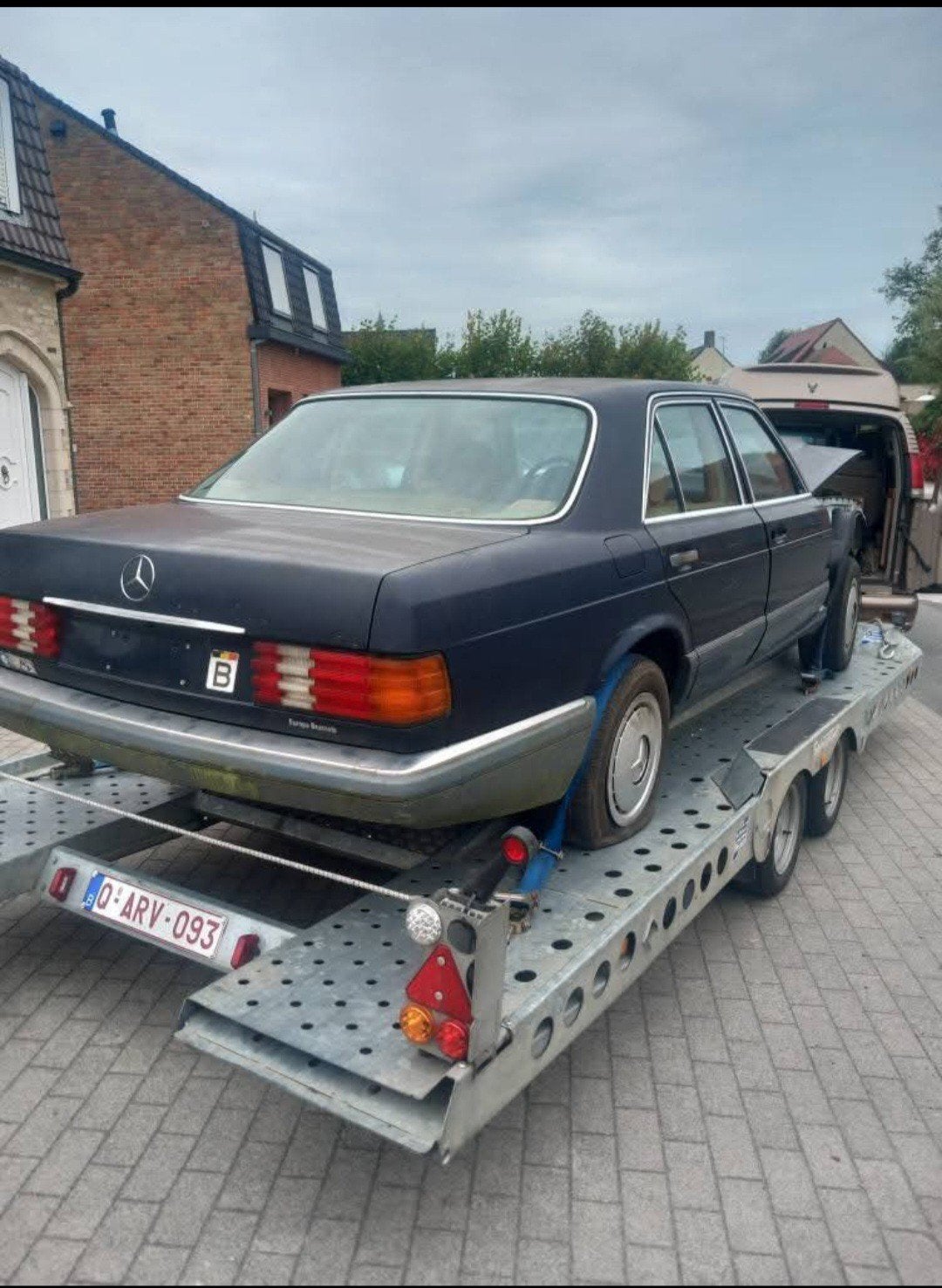 mercedes w126, Ophalen, Voor