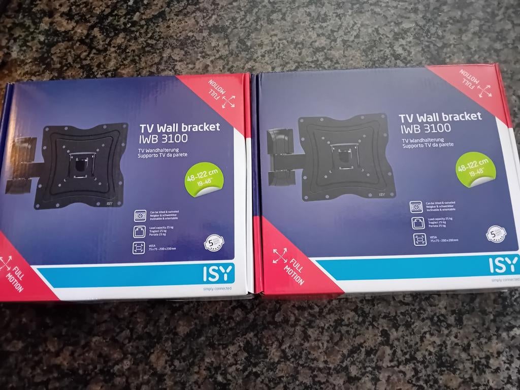 2 supports muraux pour TV LED NOUVEAU EMBALLÉ !, TV, Hi-fi & Vidéo, Enlèvement