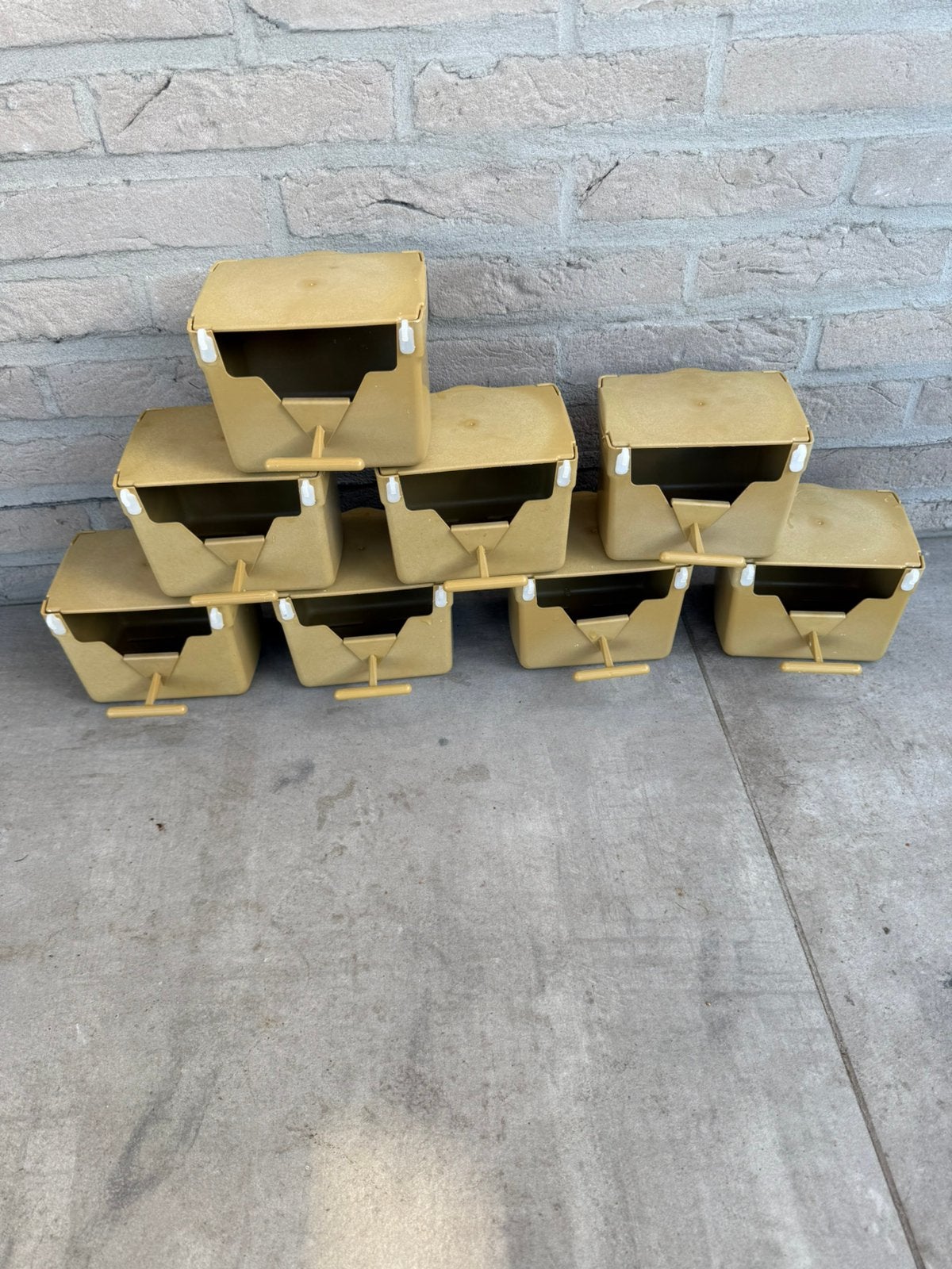 Nestkast kunststof voor exoten: lot van 8 stuks, Ophalen, Zo goed als nieuw, Kunststof
