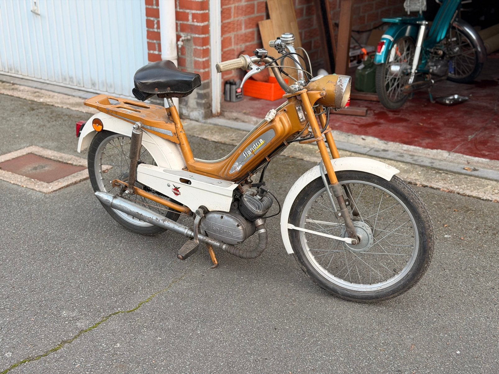 Flandria 127 3-A start en rijdt (3 versnellingen), Fietsen en Brommers, 49 cc, Klasse B (45 km/u), 3 versnellingen, Ophalen