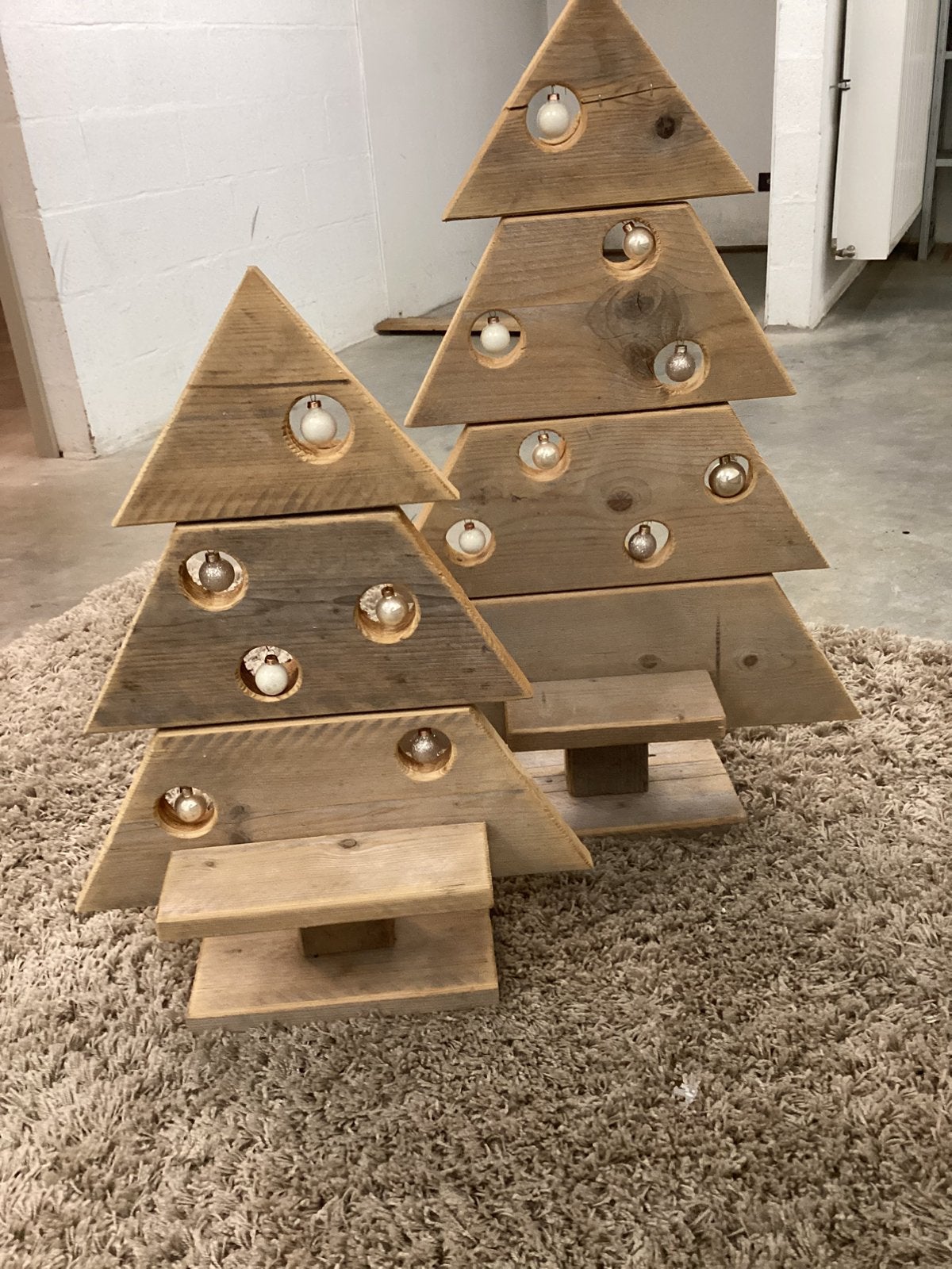 Kerstbomen 80/60 cm, Ophalen, Zo goed als nieuw