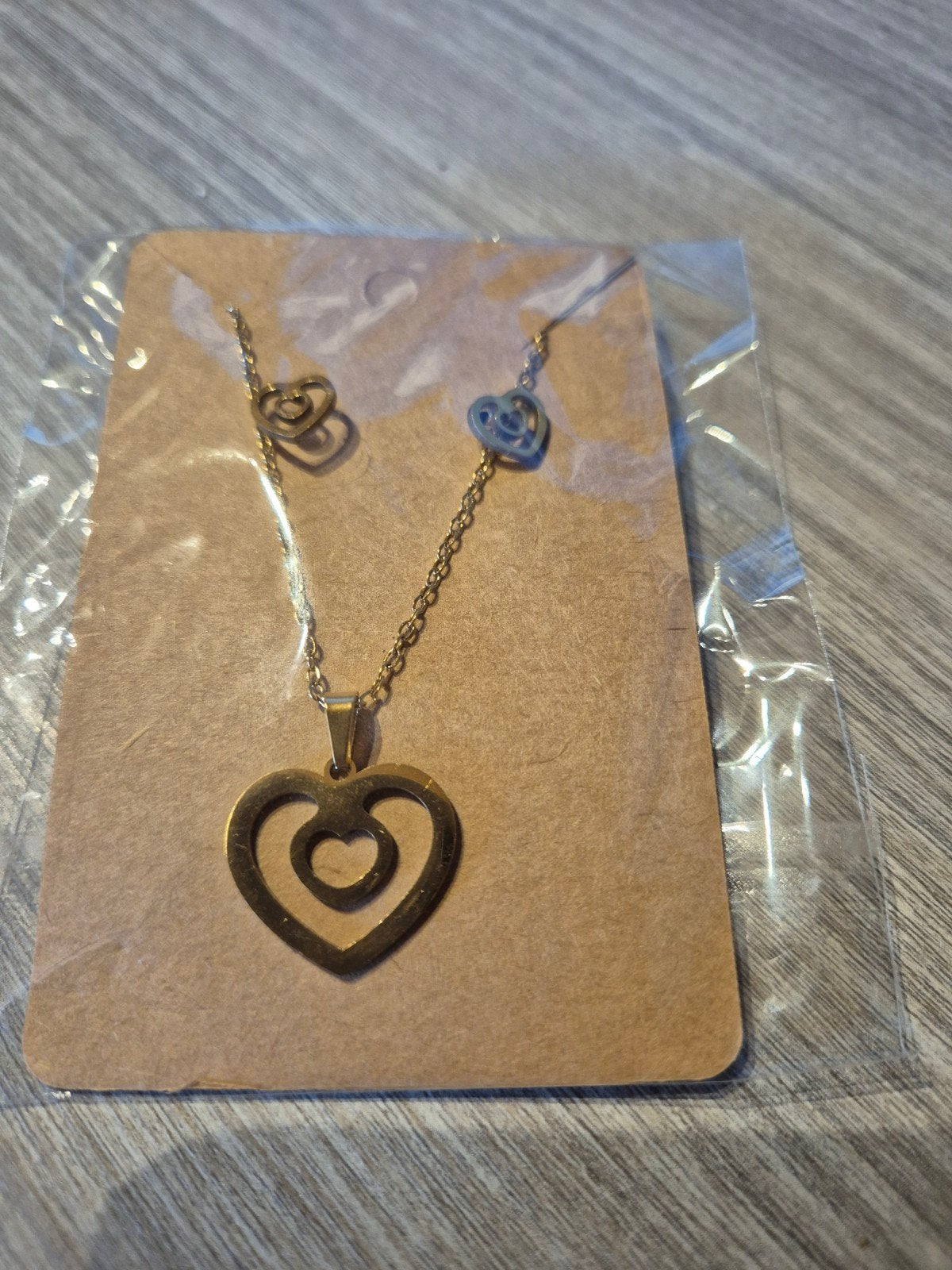 Oorbellen met bijpassende ketting, Verzenden, Goud, Goud