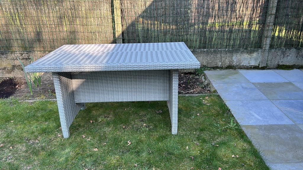 tuintafel, Ophalen, Zo goed als nieuw, Rechthoekig, Kunststof