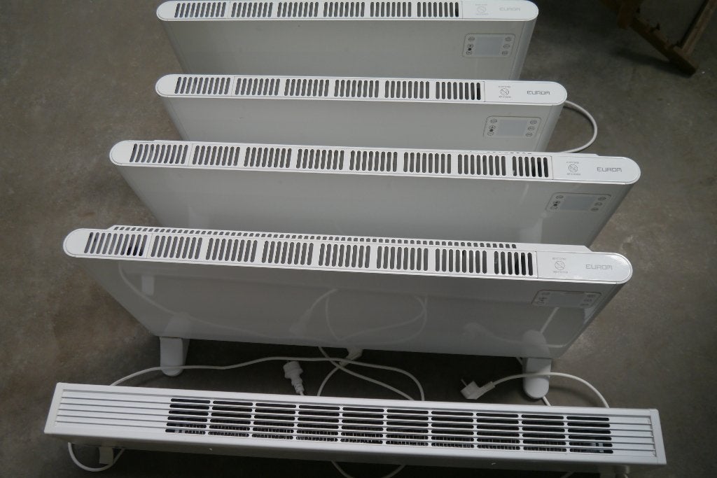 Convectoren electrisch EUROM/ALUTERM 5 stuks 200e samen, Ophalen, 30 tot 80 cm, Hoog rendement (Hr), Radiator