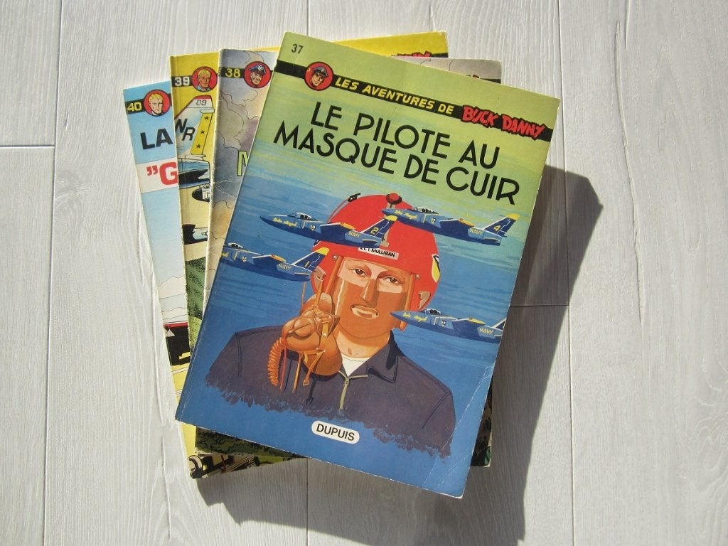 Buck Danny brochées - E.O. - 5,00Eur / pièce, Livres, Plusieurs BD, Enlèvement ou Envoi, Utilisé, Hubinon.
