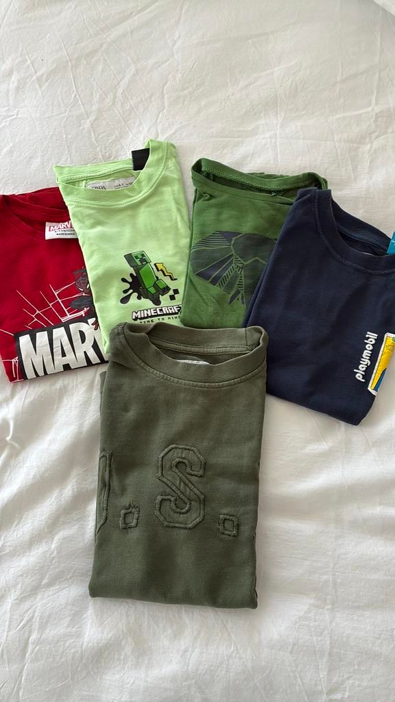Pakket jongens t shirt maat 122, Kinderen en Baby's, Kinderkleding | Maat 122, Ophalen of Verzenden, Zo goed als nieuw
