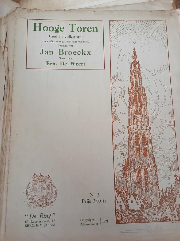 Tientallen partituren en teksten Vlaamse volksliederen, Ophalen of Verzenden