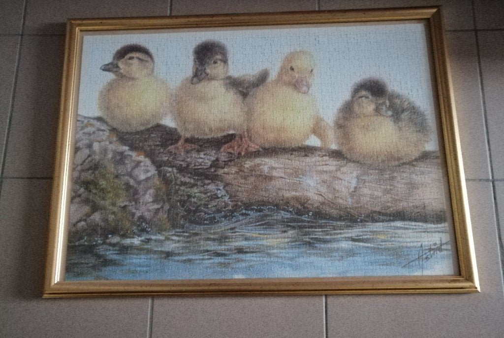 Puzzel in kader, Ophalen