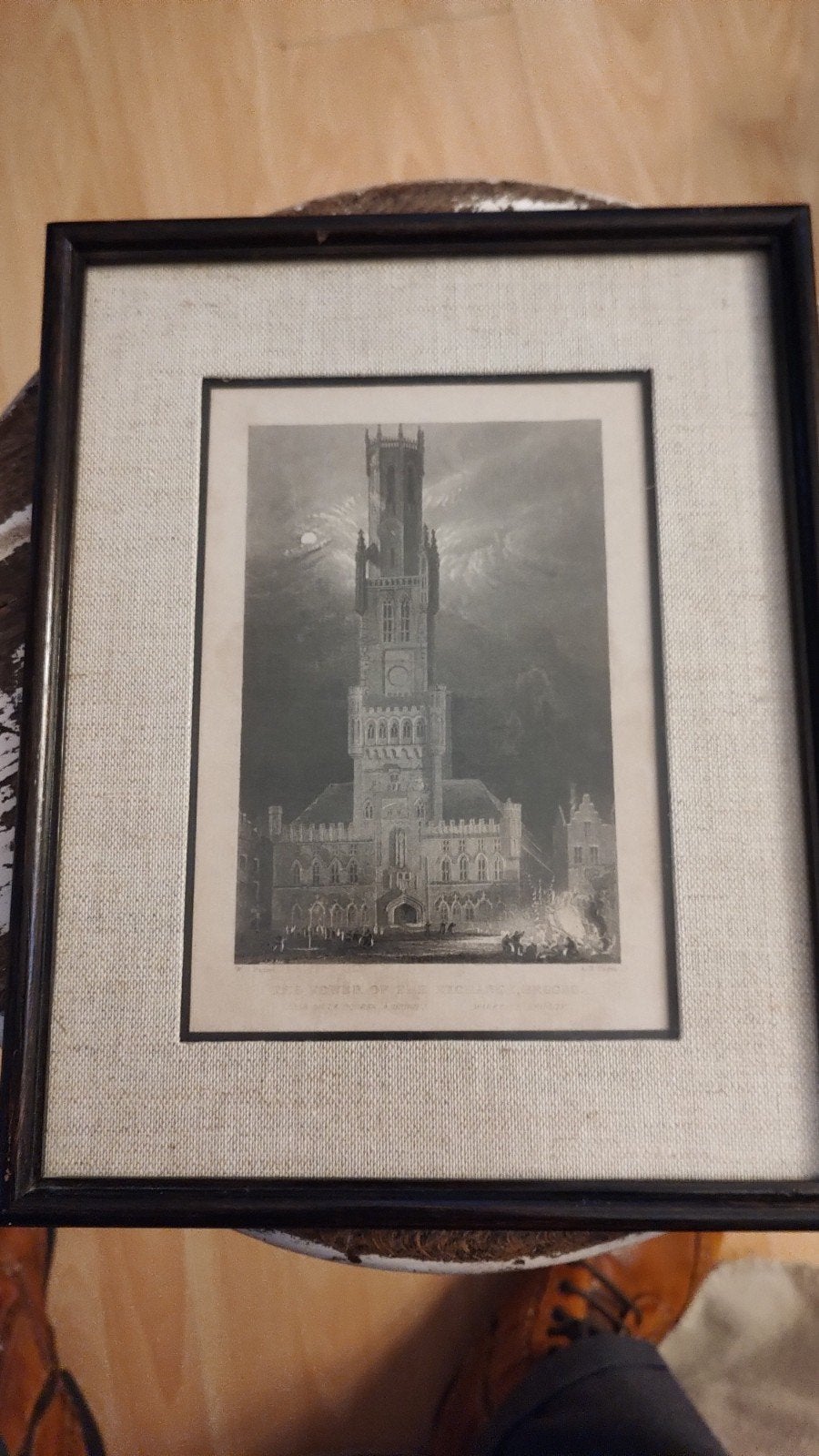 La Tour de la Bourse, Bruges.
W. H. Bartlett, A. H. Payne., 27 cm, Gravure, Signé, Architecture