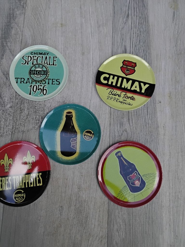 Biere chimay sous verre, Collections, Enlèvement ou Envoi, Comme neuf, Sous-bock