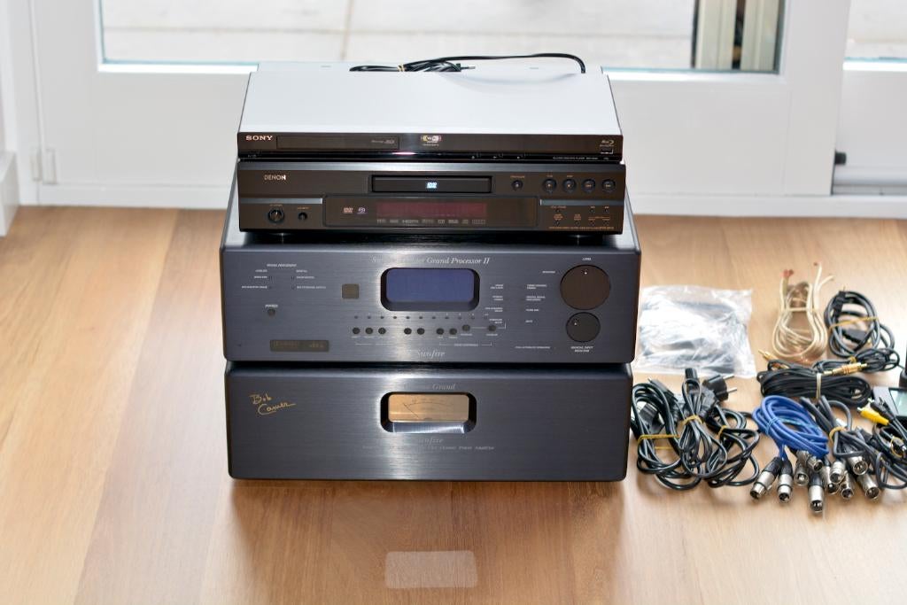 Sunfire Theater - Cinema Grand Signature - Denon - Sony set, Ophalen of Verzenden, Zo goed als nieuw, Sony