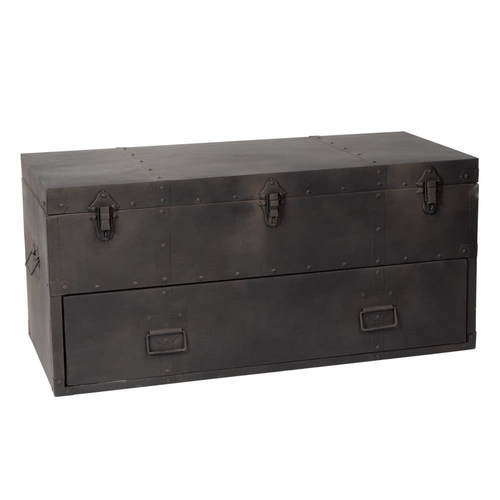 Malle en acier Namasuba de Maison du Monde, Maison & Meubles, Accessoires pour la Maison | Coffres, Comme neuf, 5 – 50, Moins de 50 cm