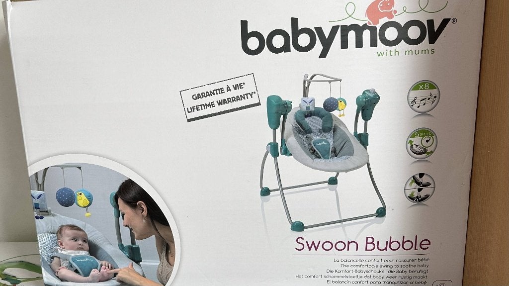Babymoov Swoon Bubble – Balancelle, Ophalen, Zo goed als nieuw, Schommelstoel