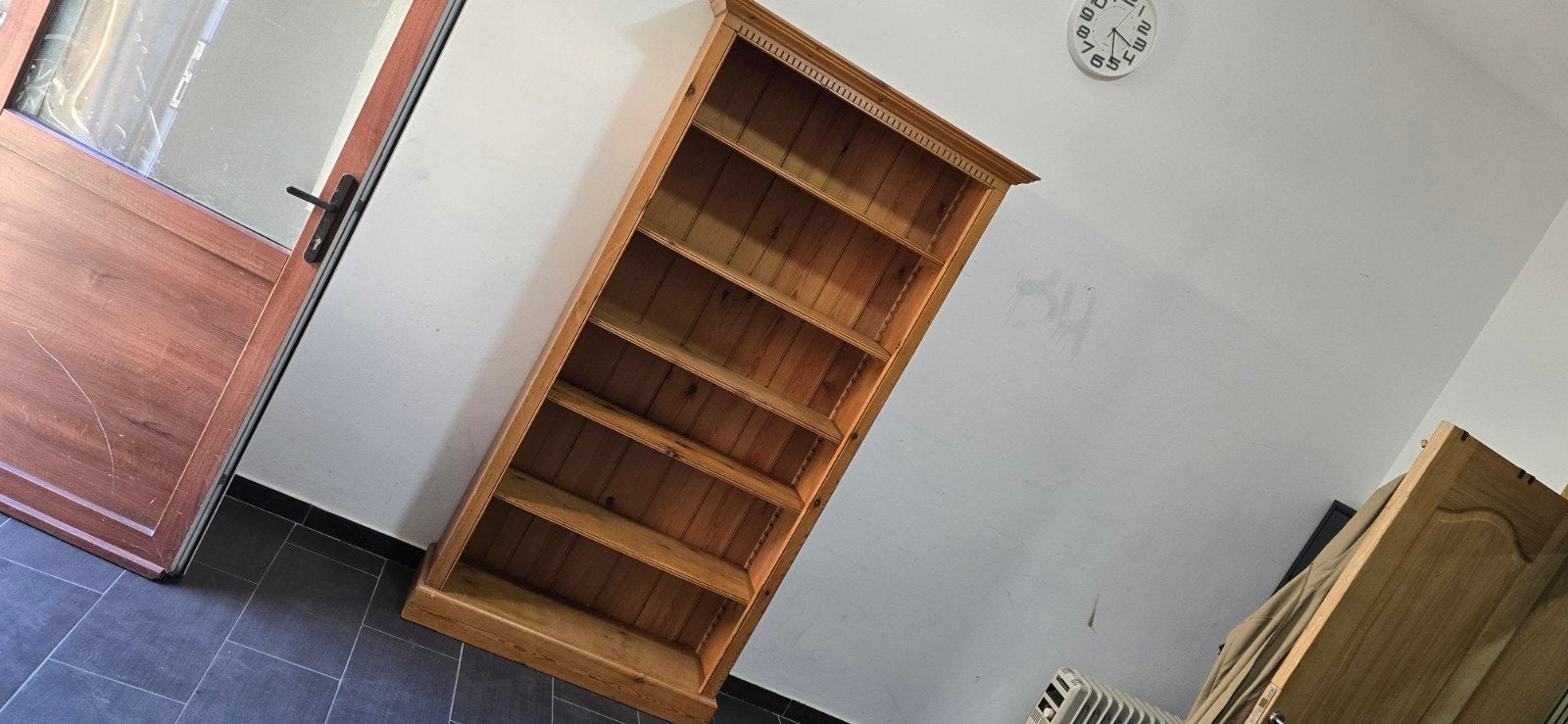 ancienne bibliothèque en bois chêne  en parfait état avec de, Enlèvement ou Envoi
