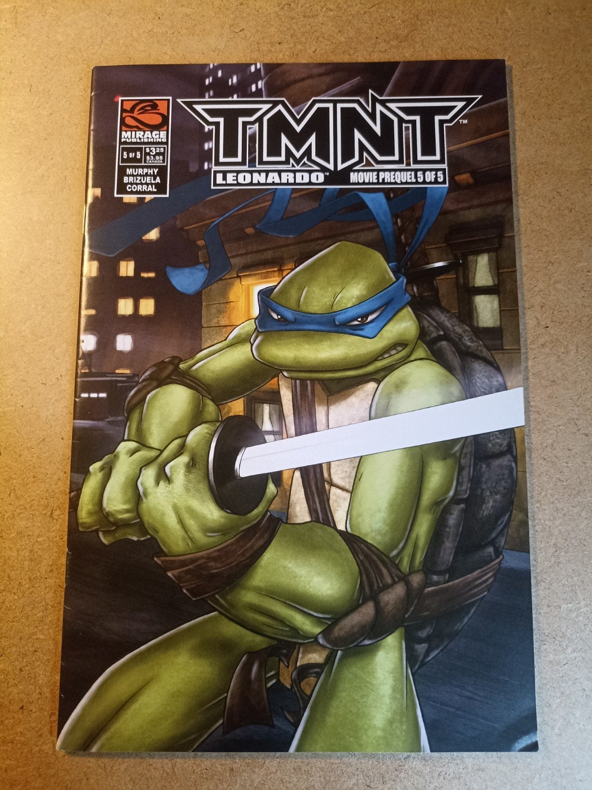 TMNT Leonardo Movie Prequel #5 (2007) - Mirage Studios, Livres, BD | Comics, Murphy, Comme neuf, Enlèvement, Comics