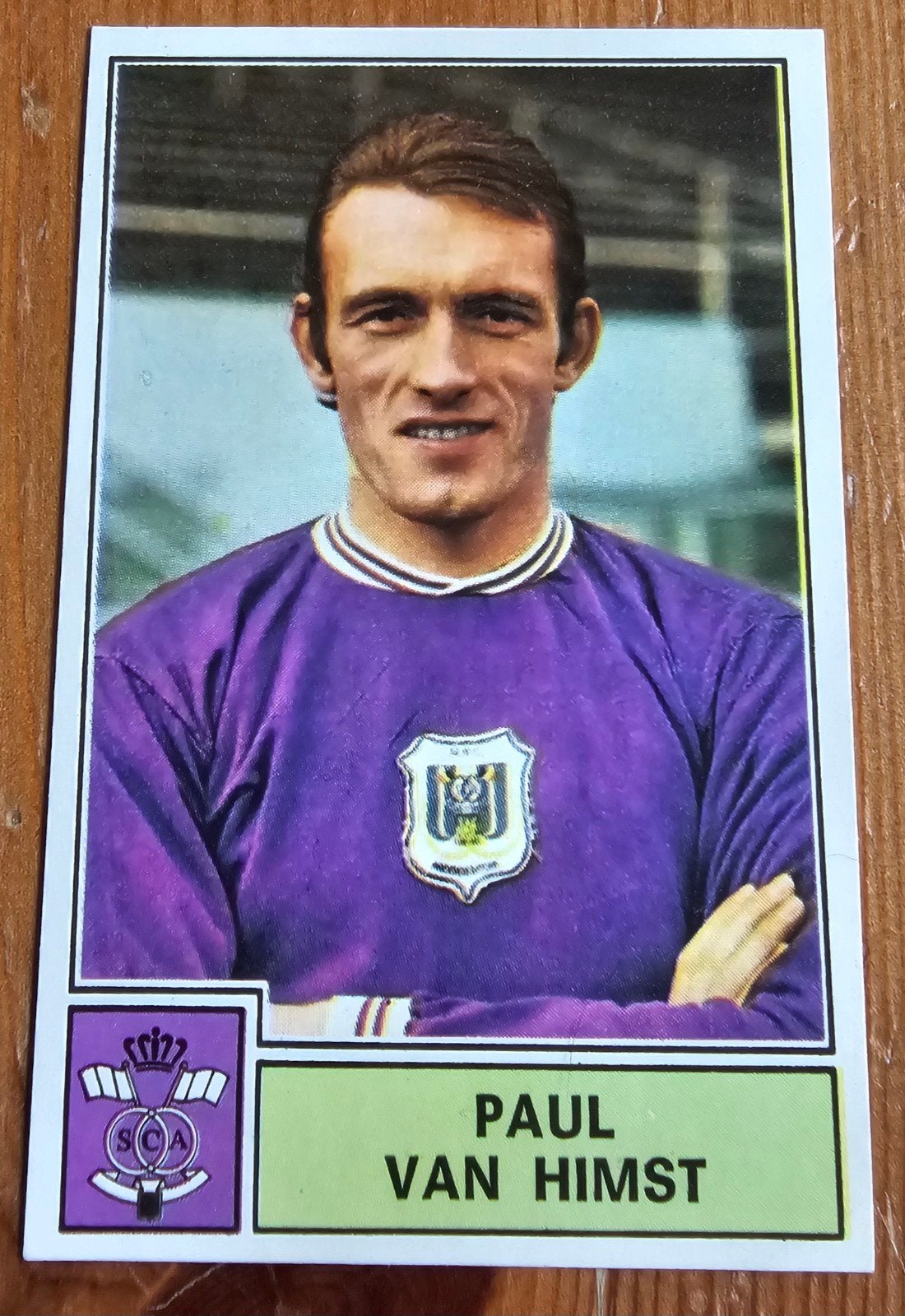 Panini Football 1972-1973 #20 Van Himst SC Anderlecht Footba, Enlèvement ou Envoi, Comme neuf, Autocollant
