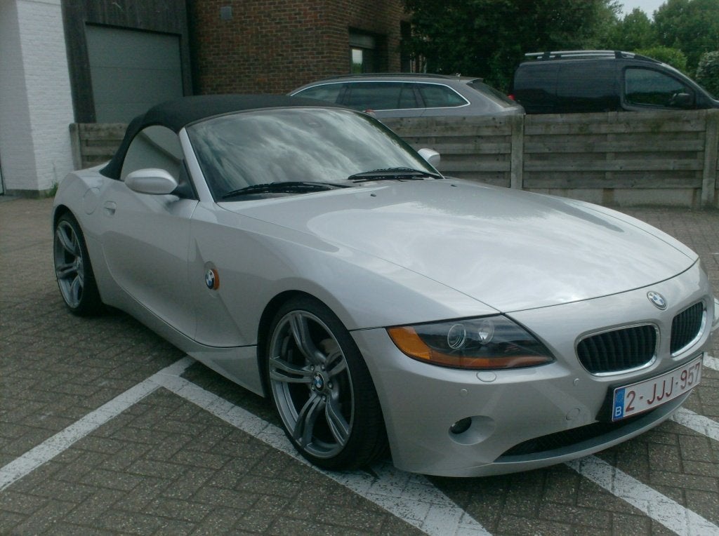 TE KOOP BMW Z4 2500CC MET SPORTBAK, Autos, Cuir, Argent ou Gris, Achat, 2500 cm³