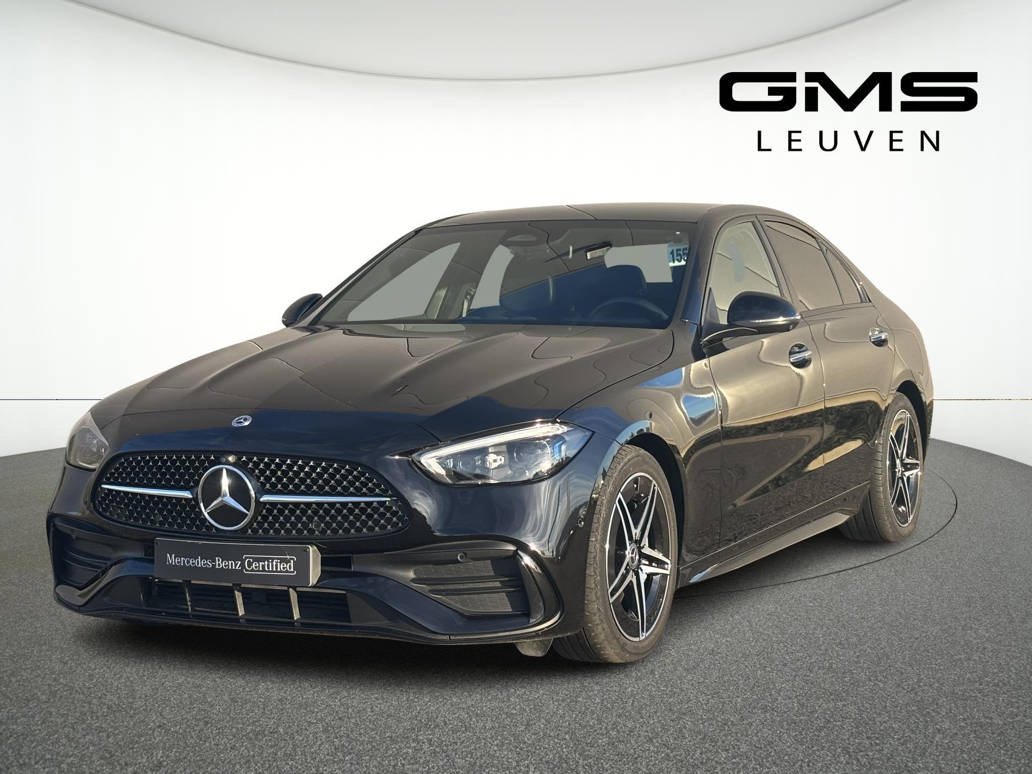 Mercedes-Benz C-Klasse 180 AMG Line C 180 (automatique), Autos, 1940 kg, Entreprise, 1496 cm³, Noir