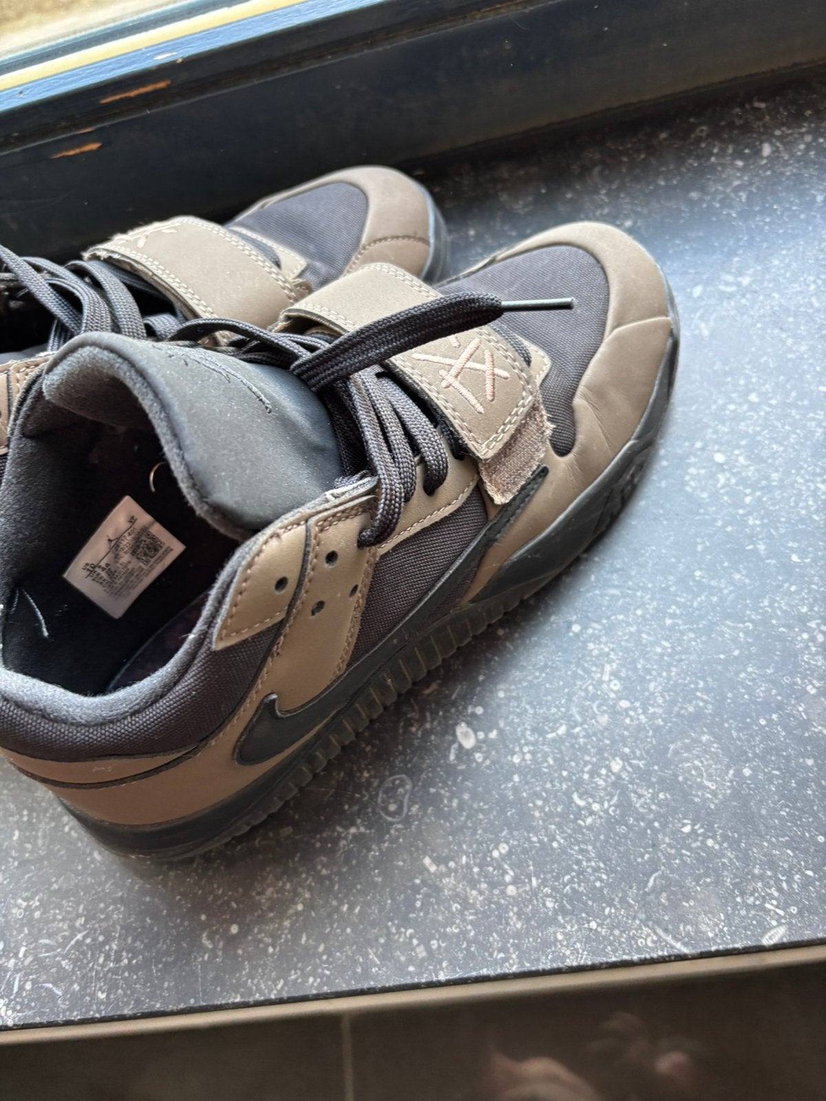 Jordan Jumpman Jack TR Travis Scott Cafe maat 44, Bruin, Ophalen of Verzenden, Sneakers, Gedragen