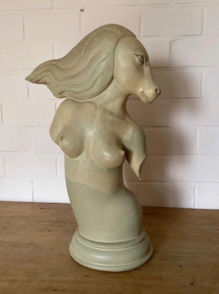 Statue en céramique, Mammifère, Pierre ou céramique, 50 - 100 cm, Enlèvement