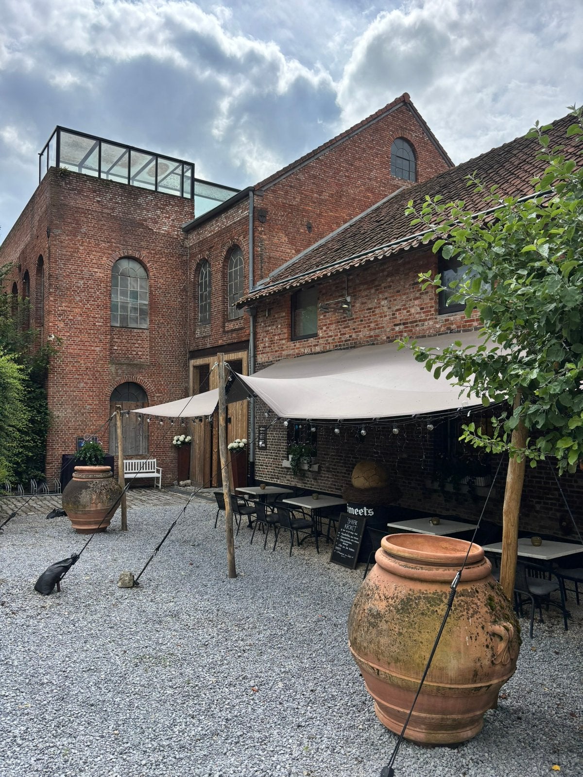 2 prachtige potten / terracotta / kruik / Toscane, Ophalen, Zo goed als nieuw, Terracotta