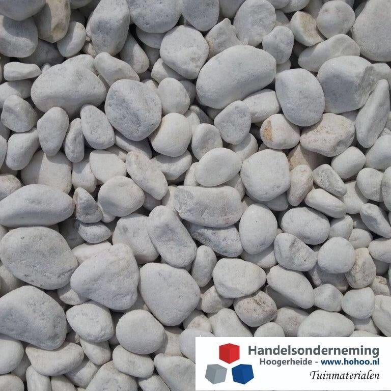Crystal white grind luxe witte siergrind contrast tuin pad, Tuin en Terras, Grind, Keien en Split, Nieuw, Grind, Wit, Verzenden