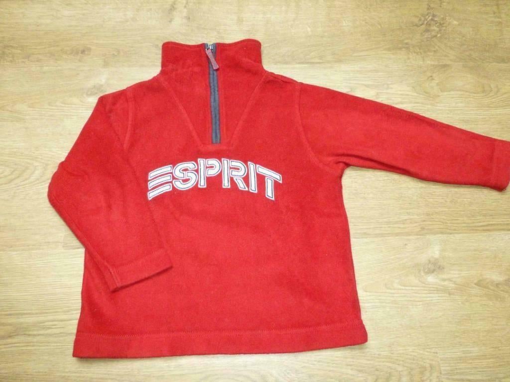 rode fleece trui van Esprit maat 104 - 110, Kinderen en Baby's, Kinderkleding | Maat 104, Gebruikt, Trui of Vest, Ophalen of Verzenden