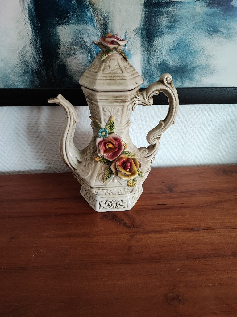 Koffiepot Italiaans porselein, Antiek en Kunst, Ophalen of Verzenden