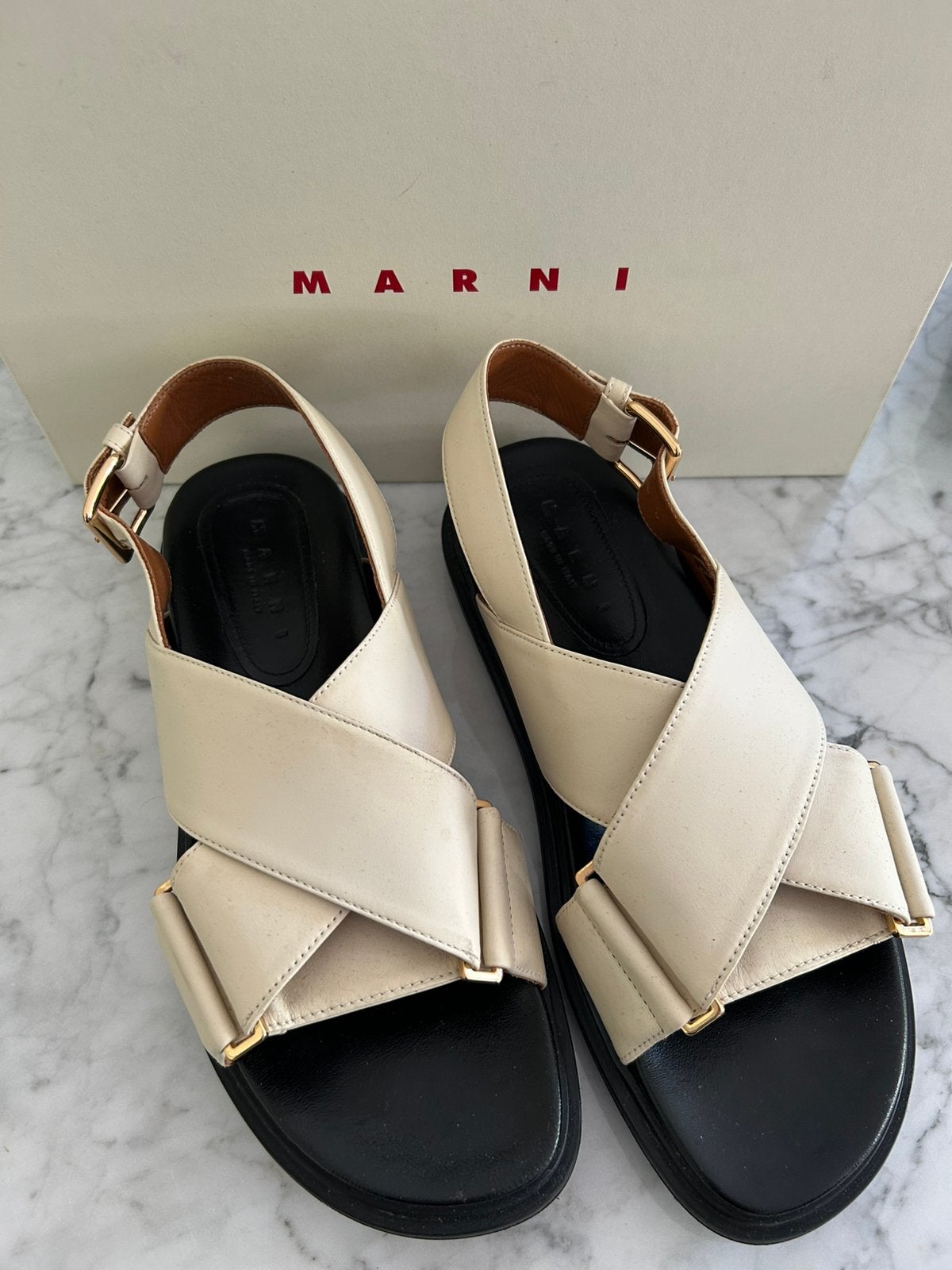 Marni sandalen fussbett mt 40, Kleding | Dames, Schoenen, Verzenden, Zo goed als nieuw