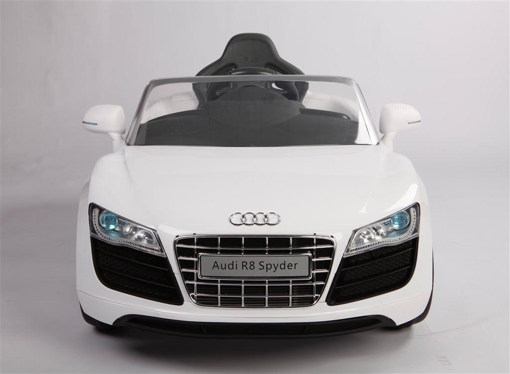Audi R8, 1 persoons 12V + RC Wit ***NIEUW***, Ophalen of Verzenden, Nieuw