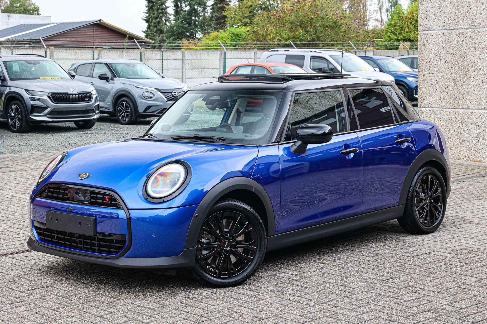 MINI Cooper S TRIM-UITVOERING*PANORAMISCH-DAK*HARMAN/KARDON*, Auto's, Mini, Gebruikt, 4 cilinders, Blauw, Leder