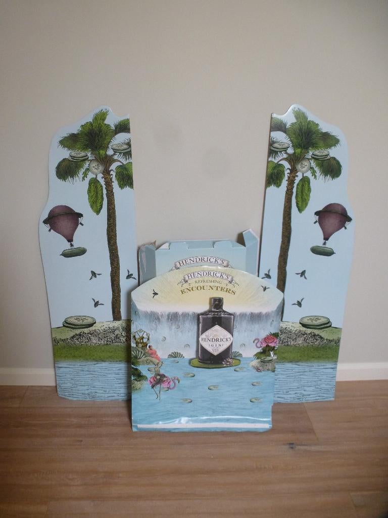RECLAME HENDRICK'S GIN, Verzamelen, Ophalen, Gebruikt, Reclamebord