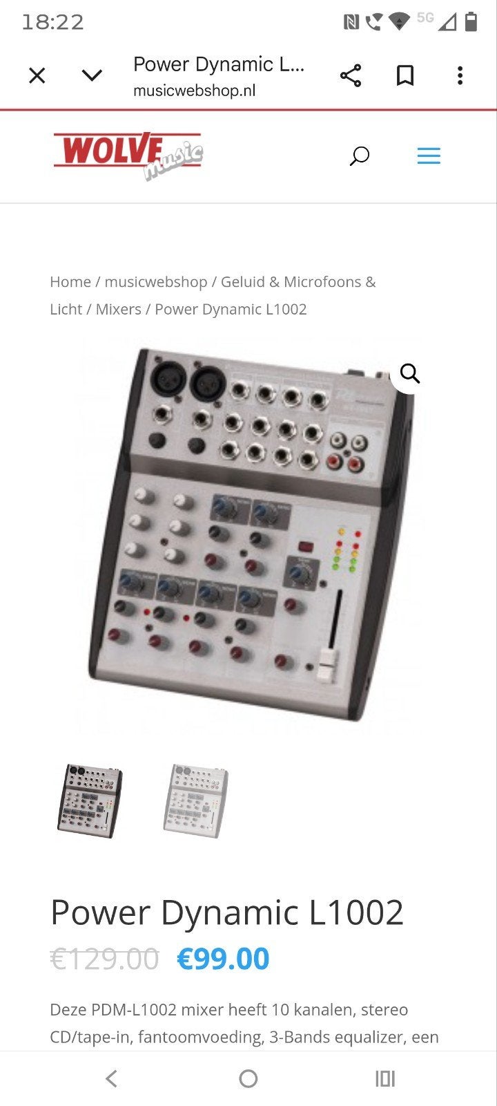 Fantoom mixer power dynamics, Ophalen