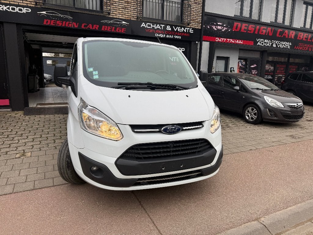 Ford Transit Custom 2018 Euro 6 Airco*Netto 10950*, Auto's, 4 deurs, Euro 6, Wit, Bedrijf