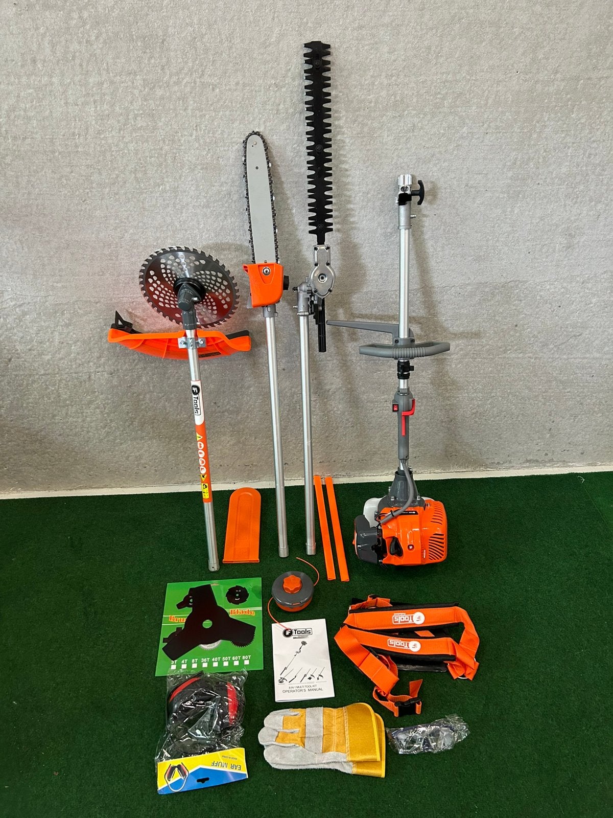 Nieuwe benzine bosmaaier,heggenschaar,kettingzaag in 1 set, Jardin & Terrasse, Débroussailleuses, Enlèvement, Neuf, Essence