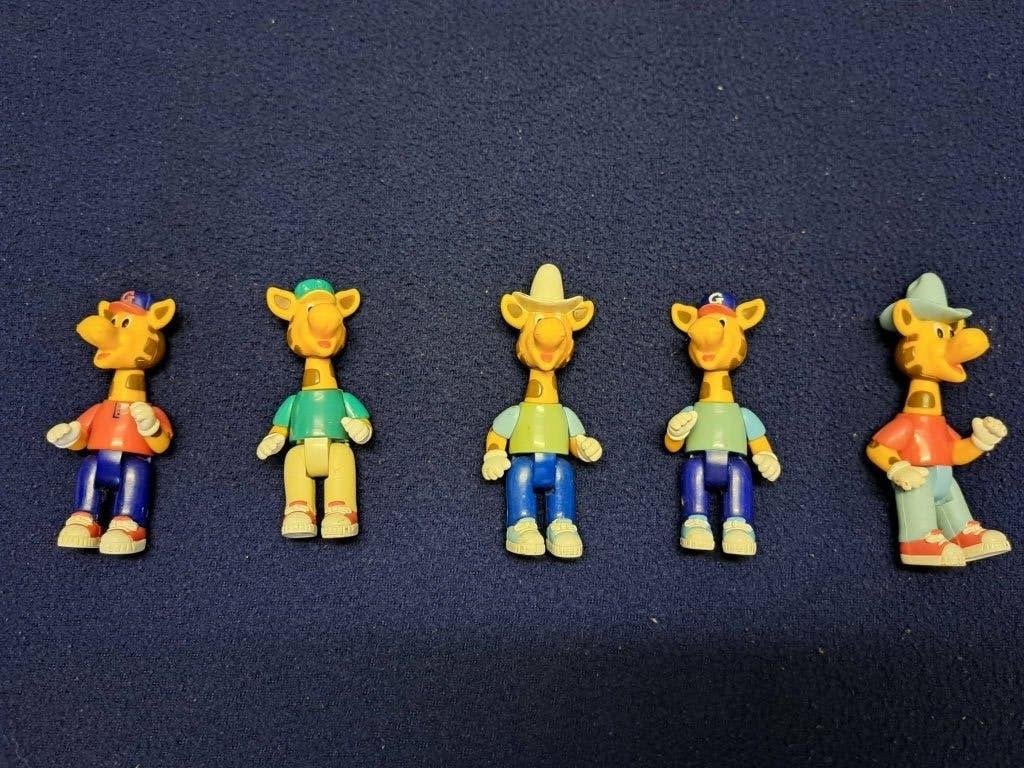 Vintage Geoffrey the Giraffe-actiefiguren, Enlèvement