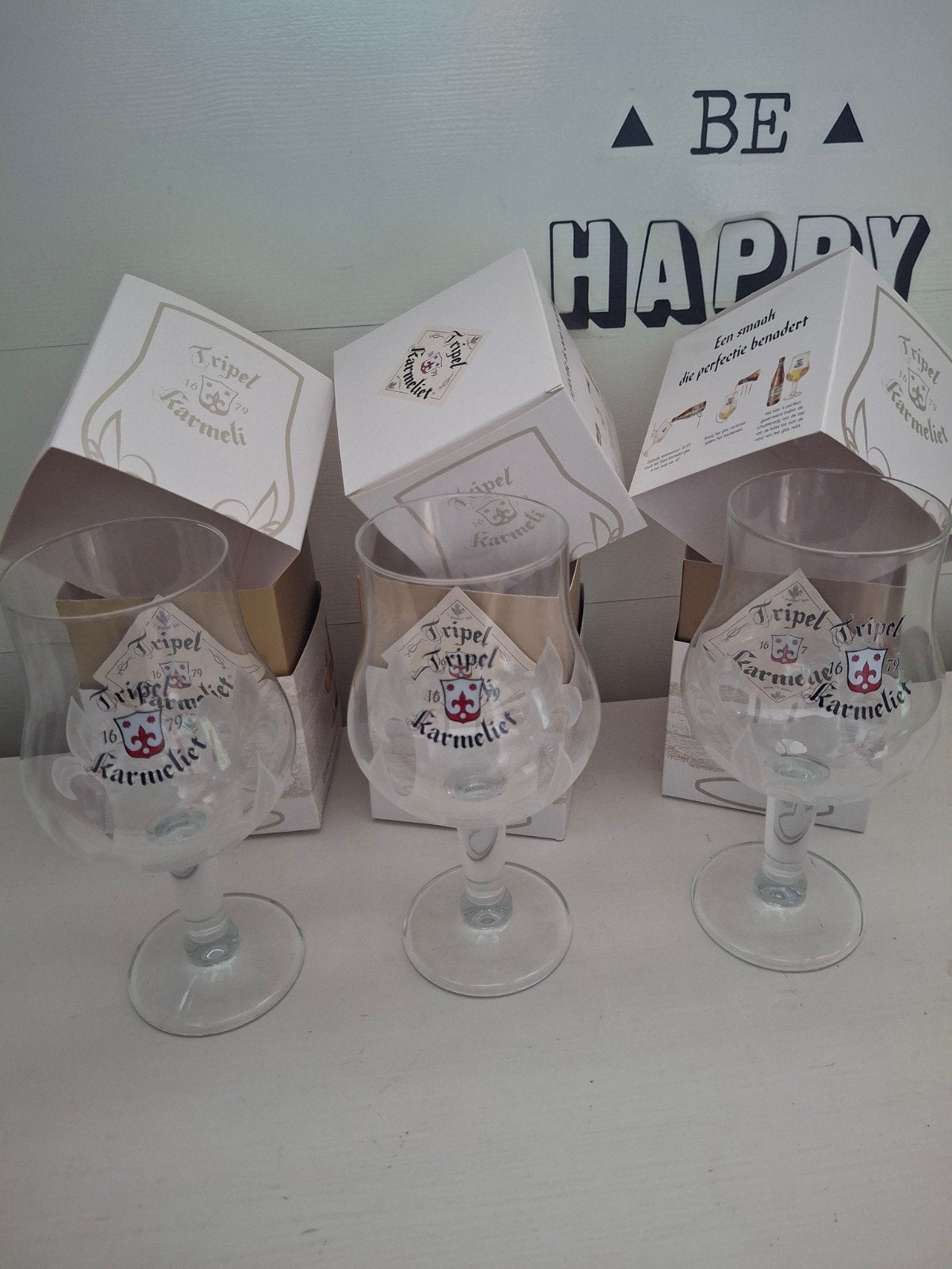triple karmeliet glazen, Ophalen of Verzenden