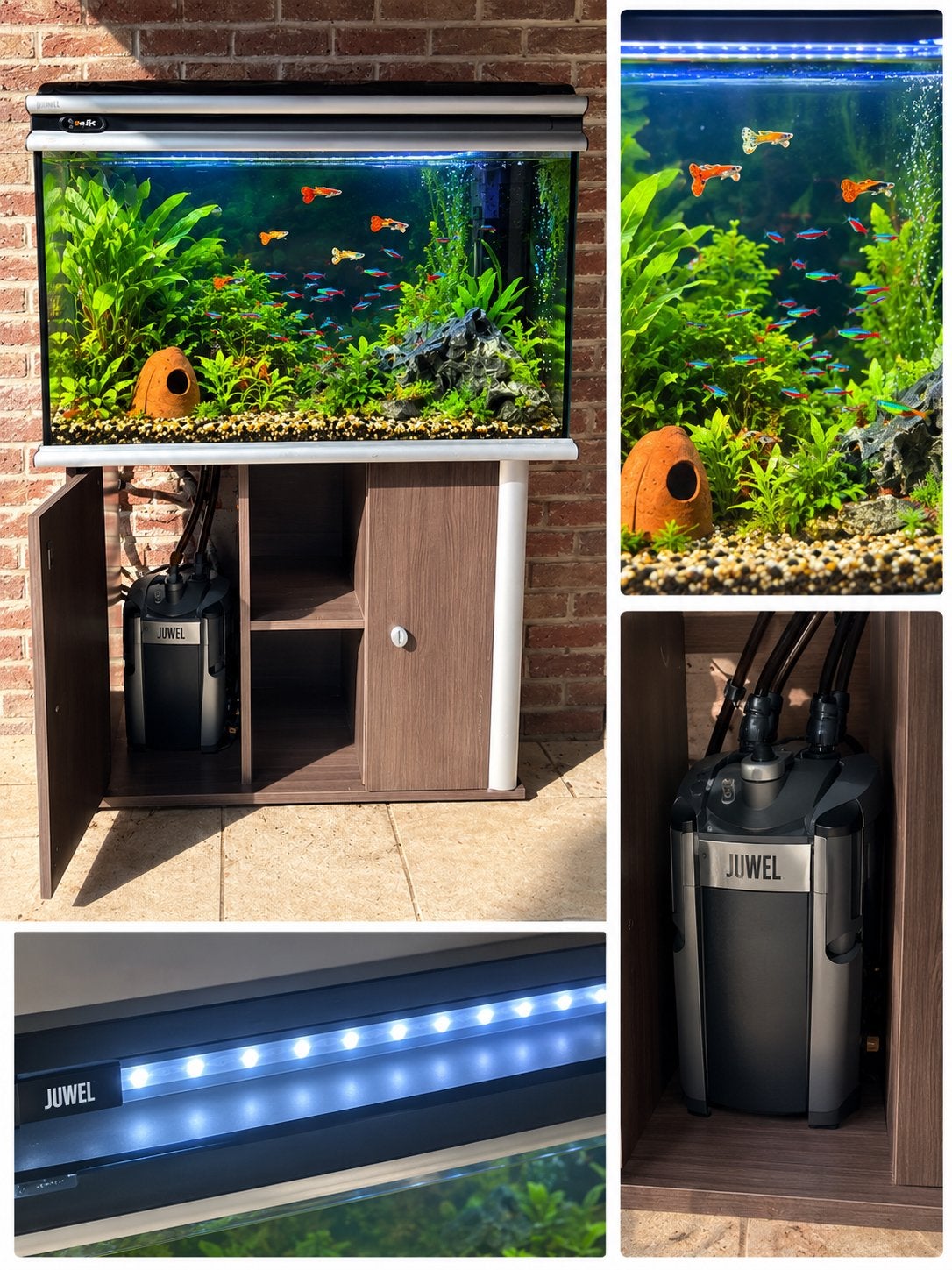 Aquarium 270 liter, Dieren en Toebehoren, Ophalen, Pomp, Aquariummeubel, Zo goed als nieuw