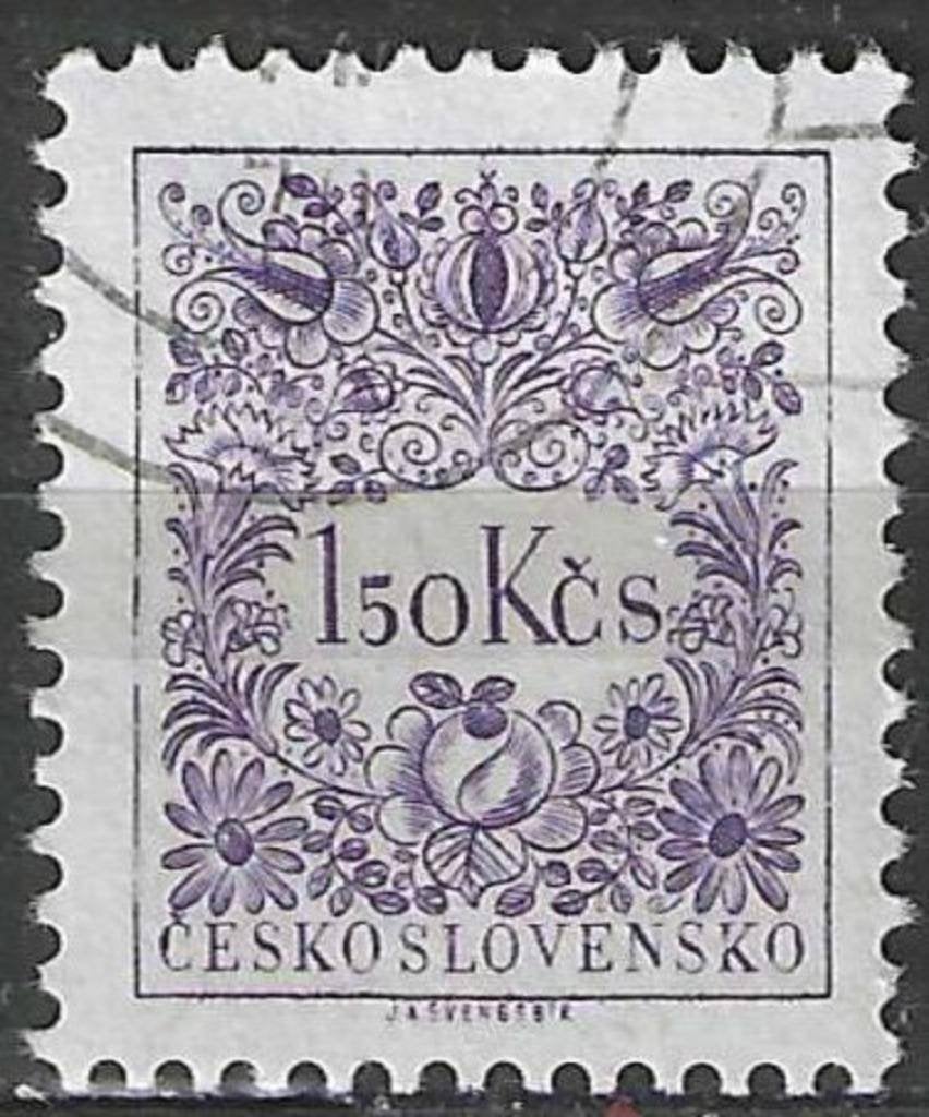 Tchécoslovaquie 1954 - Yvert 87TX - Timbre fiscal de ty (ST), Timbres & Monnaies, Timbres | Europe | Autre, Envoi, Affranchi
