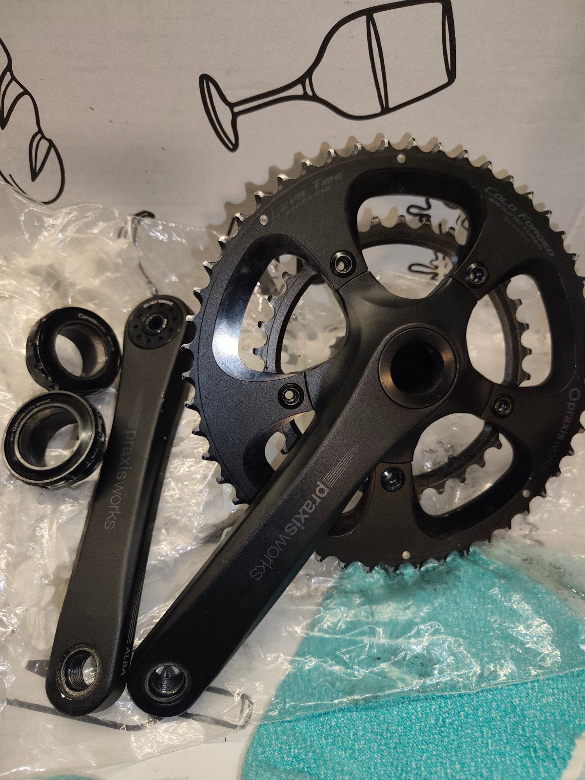 Crankstel praxis works compact + trapas, Ophalen of Verzenden