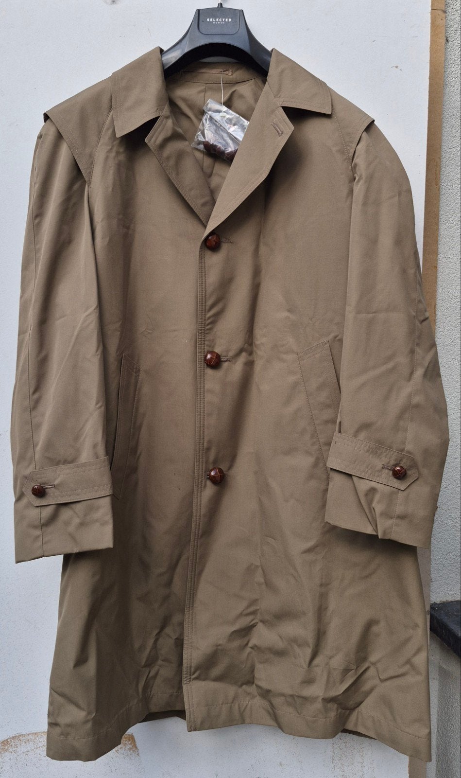 Trench-coat militaire vintage ABL Bulté (1979) – Authentique, Enlèvement ou Envoi, Autres, Vêtements ou Chaussures
