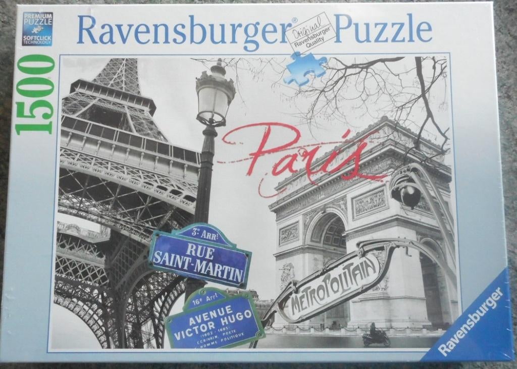 ravensburger puzzel 1500 stukjes mijn paris., Hobby en Vrije tijd, Ophalen of Verzenden, Nieuw