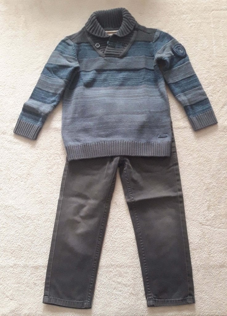 Ensemble pull en maille et pantalon JBC - Taille 98 (3 ans), Jbc, Garçon, Ensemble, Enlèvement