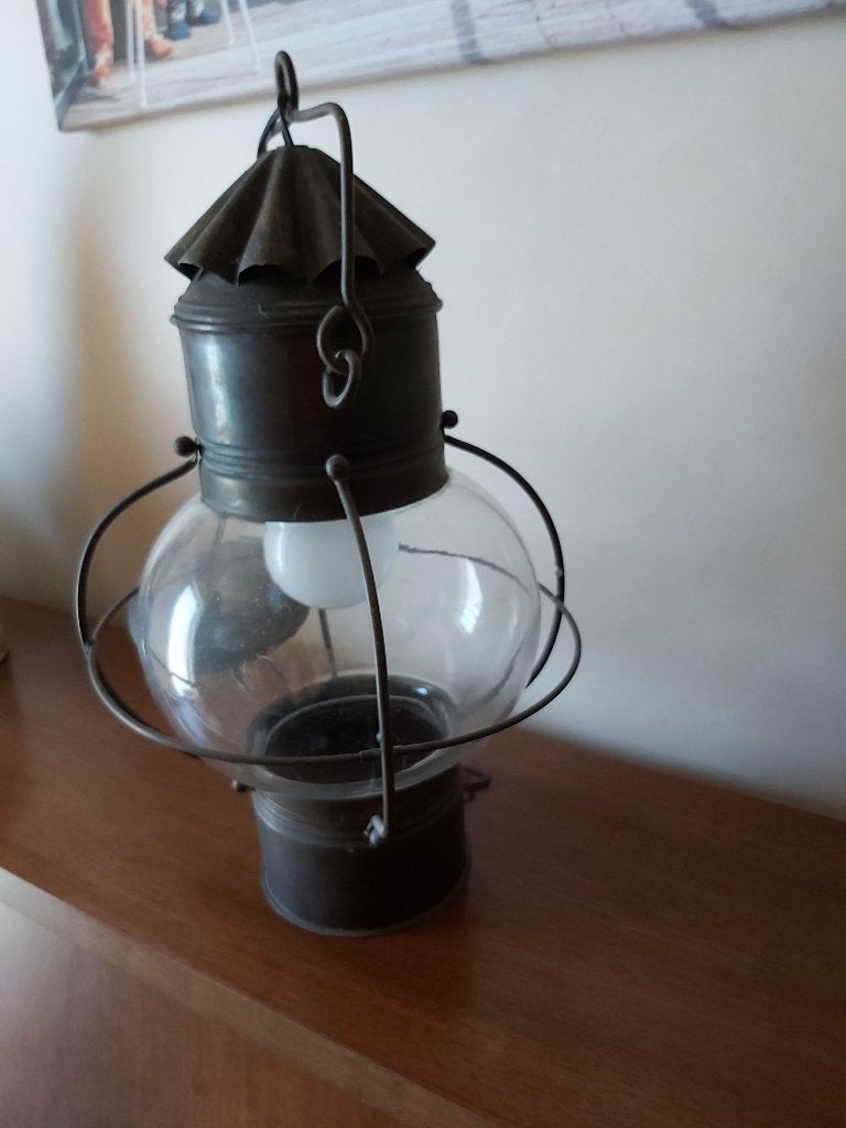 Vintage scheepslamp, Antiek en Kunst, Ophalen
